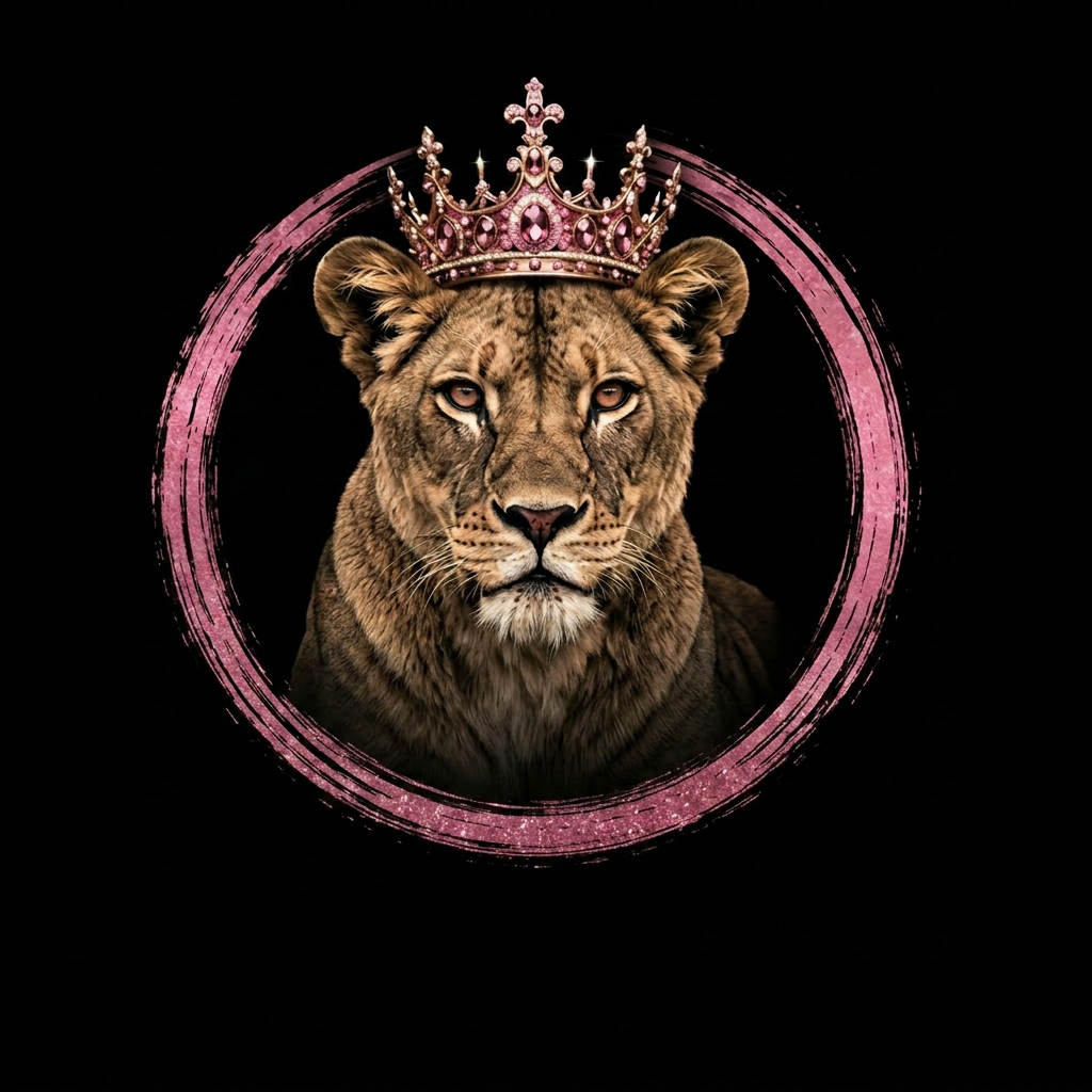 Lioness with crown — Exercising Faith logo